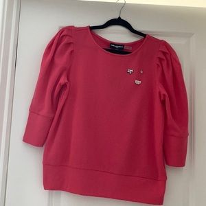 Karl Lagerfield Pink Top